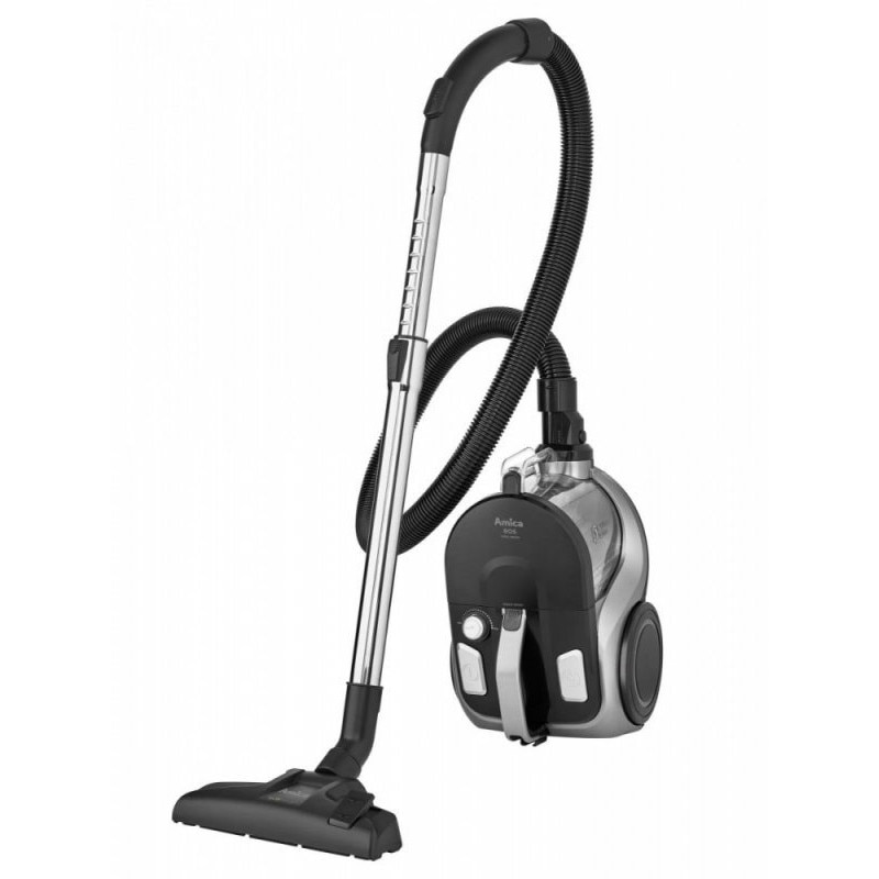 Aspirator fara sac Amica EOS VM 3011, filtru HEPA, roti moi, dimensiuni 257x377x248mm