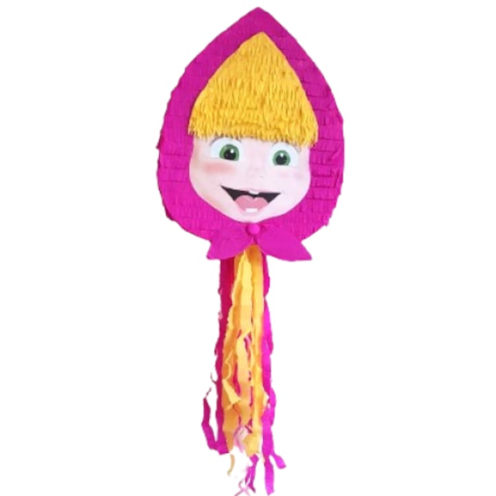 Pinata petrecere Masha, carton/ hartie, multicolor, 45x35 cm