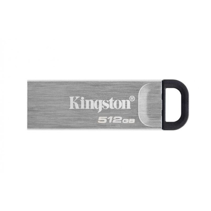 USB памет Kingston, 512GB, металик, 39x12.6x4.9 mm