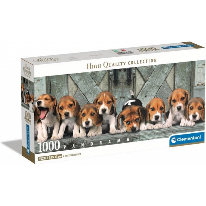 Пъзел Clementoni Compact Panorama, 1000 части, екологичен, 98x33см