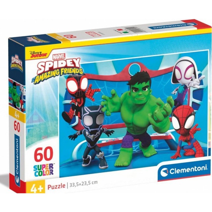 Clementoni 60 db-os Szuper Színes puzzle - Marvel - Spidey (26595)