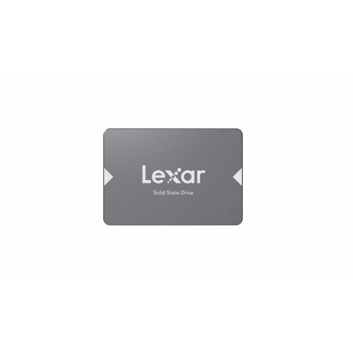 Lexar® 2 TB NS100 2,5"-os SATA (6 Gb/s) SSD meghajtó, akár 550 MB/s olvasási és 500 MB/s írási sebességgel, EAN: 843367120758 "LNS100-2TRB"