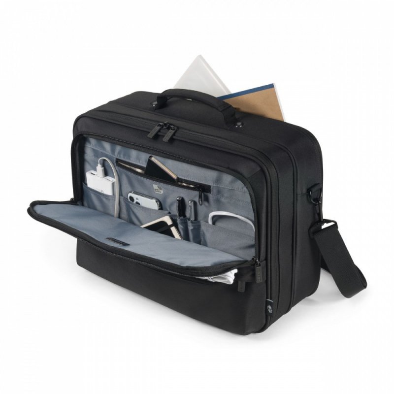 Geanta laptop DICOTA Multi Twin Eco CORE, eco-friendly, RFID, impermeabila, 395x285x40mm