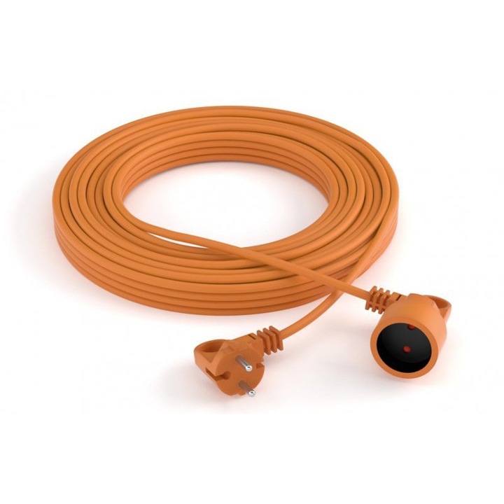 Prelungitor gradina HSK DATA PS-2P, 2x1.5mm, 15m, portocaliu