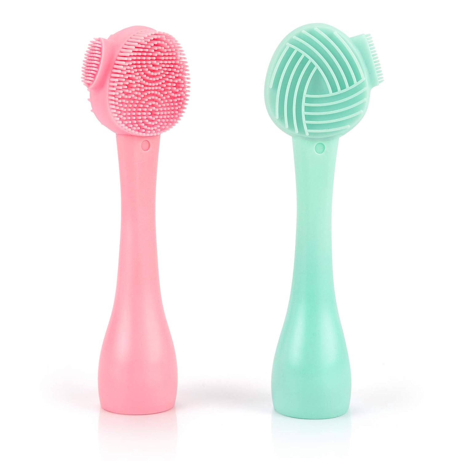 Set 2 perii faciale multifunctionale Tovbmup, silicon, exfoliere si masaj, multicolor