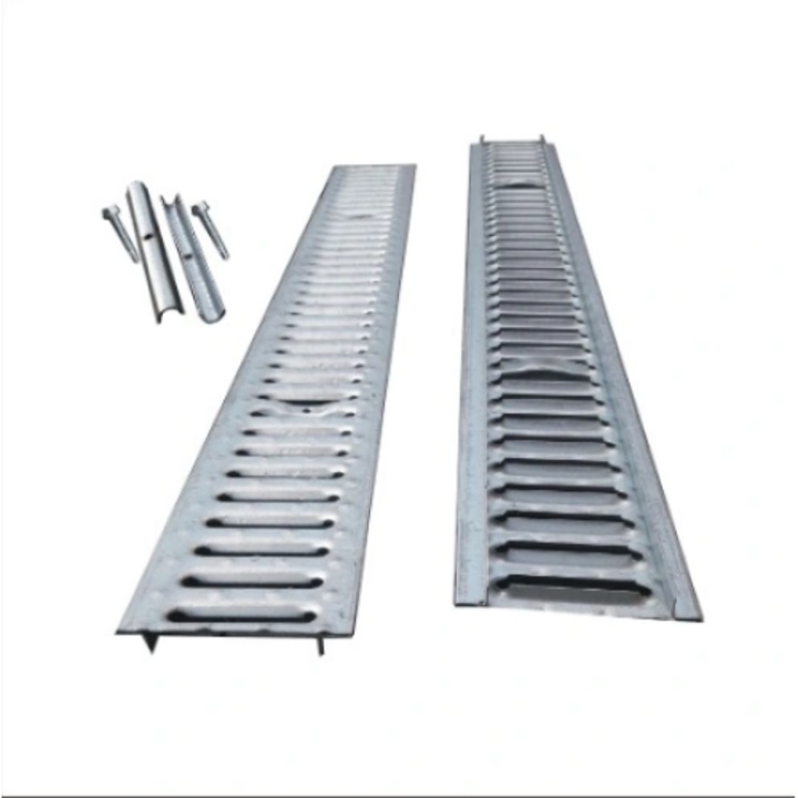 Grila de scurgere din otel galvanizat cu kit de fixare - L 100cm