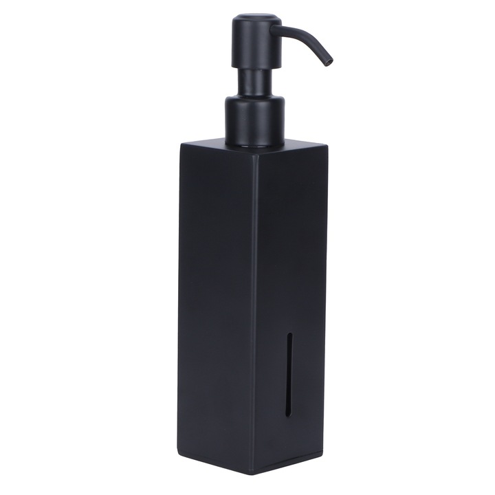 Szappan adagoló, Jormftte, rozsdamentes acél, 200 ml, fekete