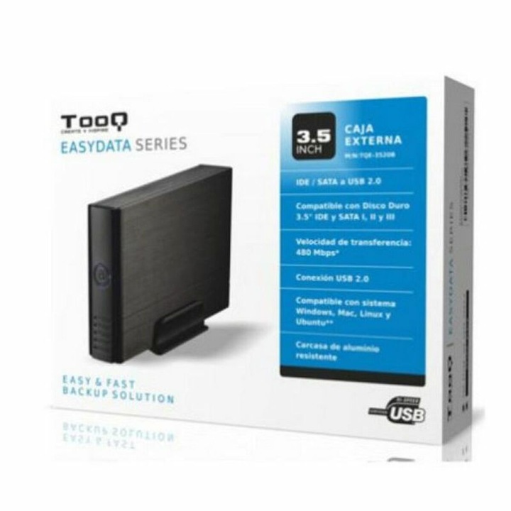 Rack Hard-disk TooQ, 3.5", USB 2.0, SATA III, IDE, Negru