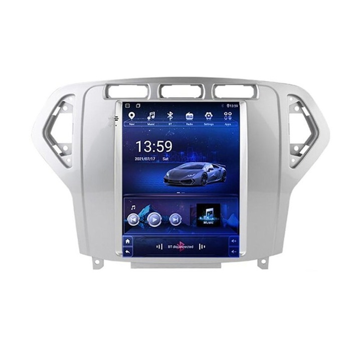 Navigatie tip Tesla 9.7" cu Android Bluetooth GPS WI-FI Carplay pentru Ford Mondeo 2007-2011 8-Core 2.0GHz 4+64GB