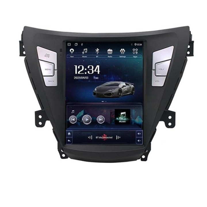 Navigatie tip Tesla 9.7" cu Android Bluetooth GPS WI-FI Carplay pentru Hyundai Elantra 2011-2015 8-Core 1.6GHz 2+32GB