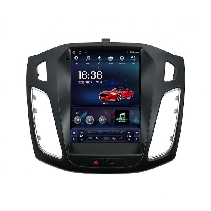 Navigatie tip Tesla 9.7" cu Android Bluetooth GPS WI-FI Carplay pentru Ford Focus MK3 2011-2018 8-Core 2.0GHz 4+64GB