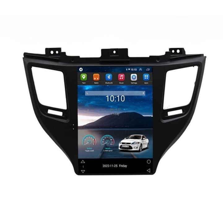 Navigatie tip Tesla 9.7" cu Android Bluetooth GPS WI-FI Carplay pentru Hyundai Tucson 2015-2018 8-Core 1.6GHz 2+32GB