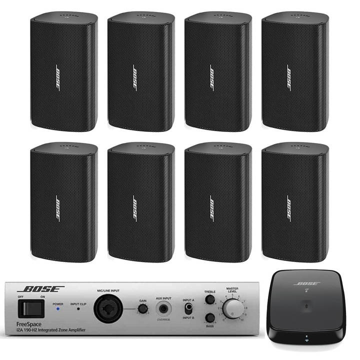 Озвучителна система Bose, 8x Freespace FS2SE BLK, 1x IZA190HZ, WI-FI, Bluetooth