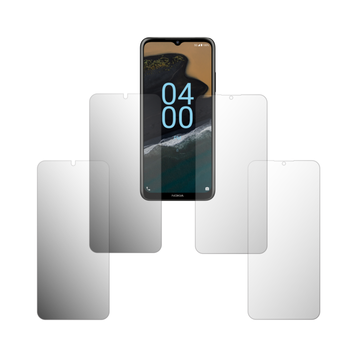 Комплект от 4 протектора за екран Folie24, за Nokia G400, 2X Ultra-Clear + 2X Matte, пълно покритие на дисплея и удобни за калъфи, залепващи, гъвкави със саморегенериране