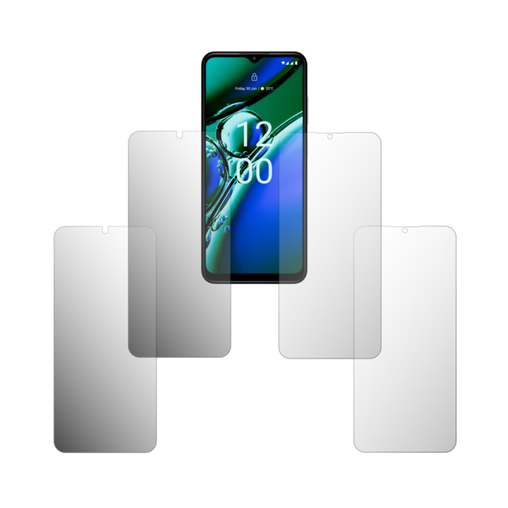 Комплект от 4 протектора за екран Folie24, за Nokia G42, 2X Ultra-Clear + 2X Matte, пълно покритие на дисплея и удобни за калъфи, Залепващи, Гъвкави със саморегенериране