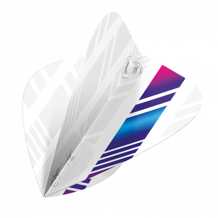 3 db-os Winmau Prism Delta Kite Darts készlet - fehér, lila és kék