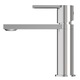 Baterie De Lavoar, Granitan, Arma, Joasa, Din Alama, Inaltime 178 mm, Raza De Actiune A Duzei 141 mm, Orificiu De Montaj 35 mm, Set Robinet/2 Furtunuri Flexibile/Sistem De Fixare, Crom
