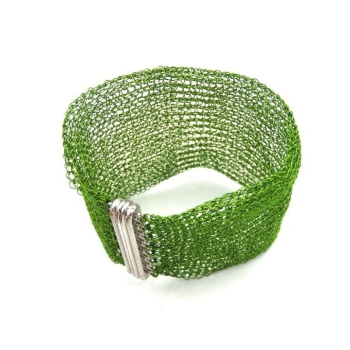 Bratara dama Cleopatra, Aliaj metalic, Verde