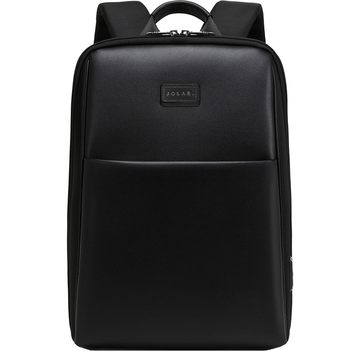 Rucsac unisex pentru laptop, business elegant, rezistenta la apa, JOLAR. KB02312BK Negru