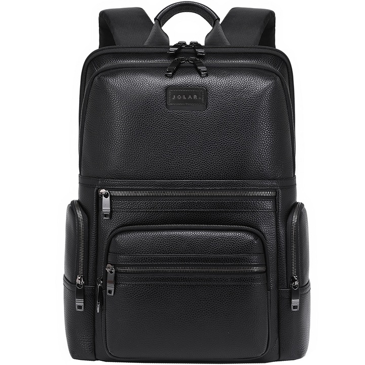 Rucsac unisex pentru laptop, business elegant, rezistenta la apa, JOLAR. KB02330BK Negru