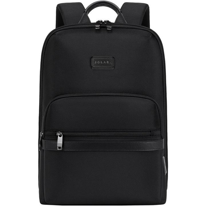 Rucsac unisex pentru laptop, business elegant, rezistenta la apa, JOLAR. KB02313BK Negru