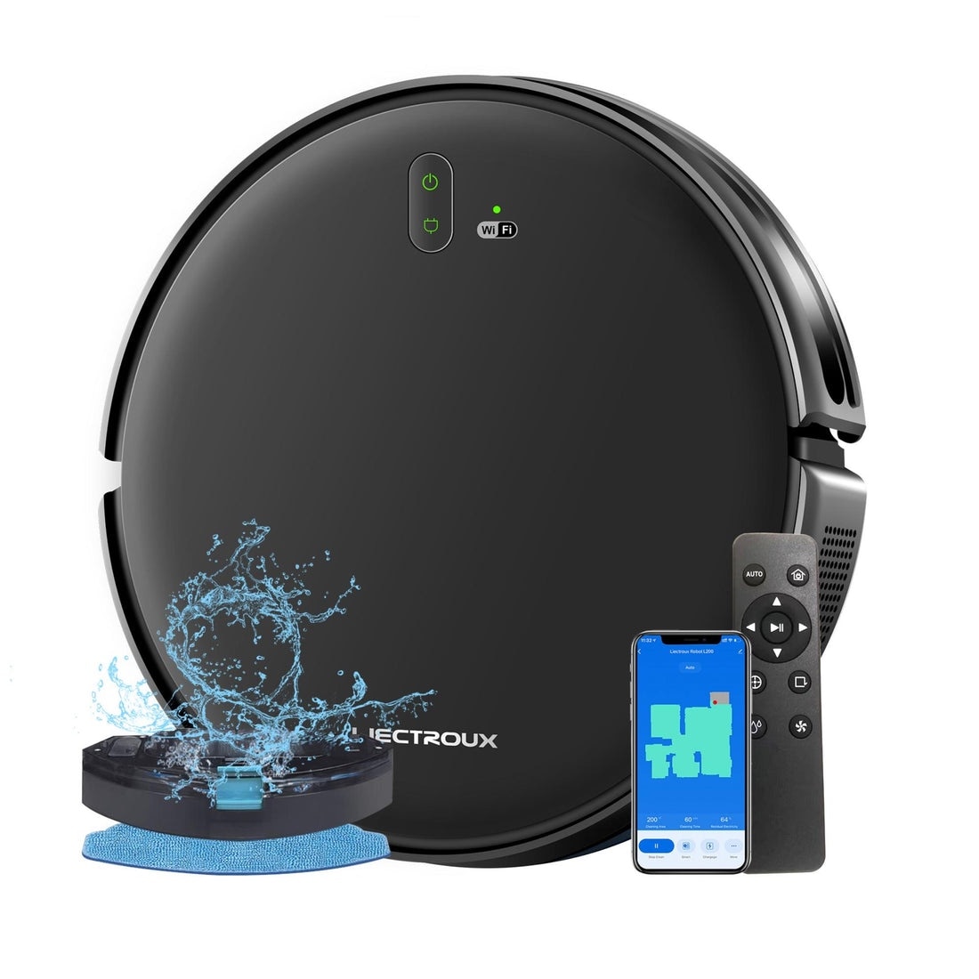 Aspirator robot LIECTROUX L200, cu stergere umeda si uscata, 28 W, baterie 2600 mAh, moduri multiple de curatare, compatibilitate cu control multiplu, filtru HEPA