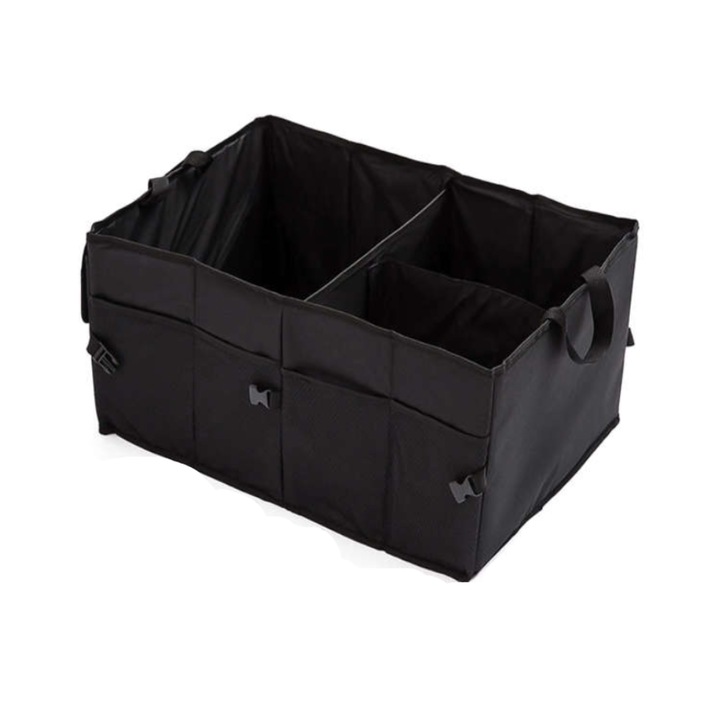 Organizer Premium OVIO® autós csomagtartó XXL 6 zseb fekete 2x fejtámlához