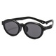 Rame ochelari de vedere pentru copii cu lentile de soare Clip-on, culoare rama negru, lentile negre, material rama TR/silicat