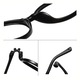 Rame ochelari de vedere pentru copii cu lentile de soare Clip-on, culoare rama negru, lentile negre, material rama TR/silicat