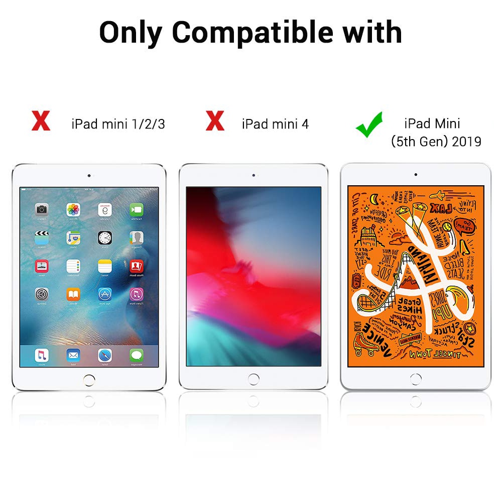 Carcasa Slim pentru iPad Mini 5, TPU flexibil, suport auto sleep/wake, verde menta