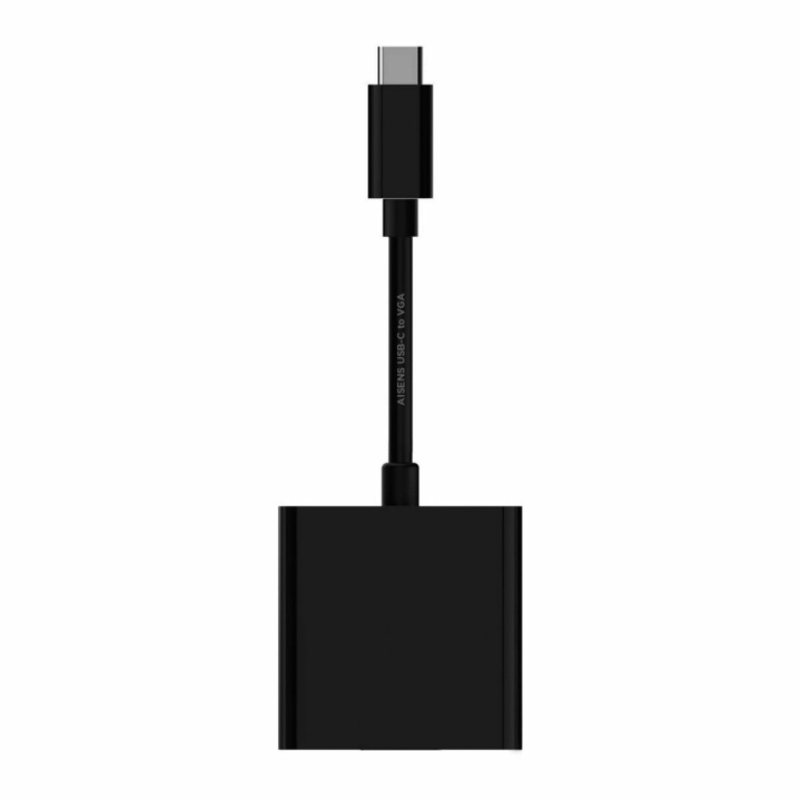 Aisens A109-0347 адаптерен кабел, USB-C към VGA, 15 см, черен