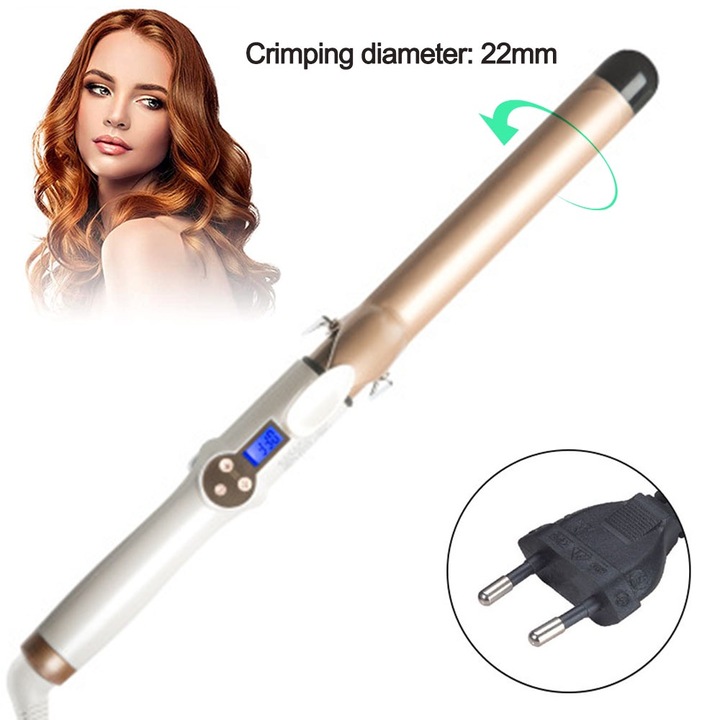 Ondulator de par Peysaitr 22mm, pentru bucle moi si durabile, 45-65W