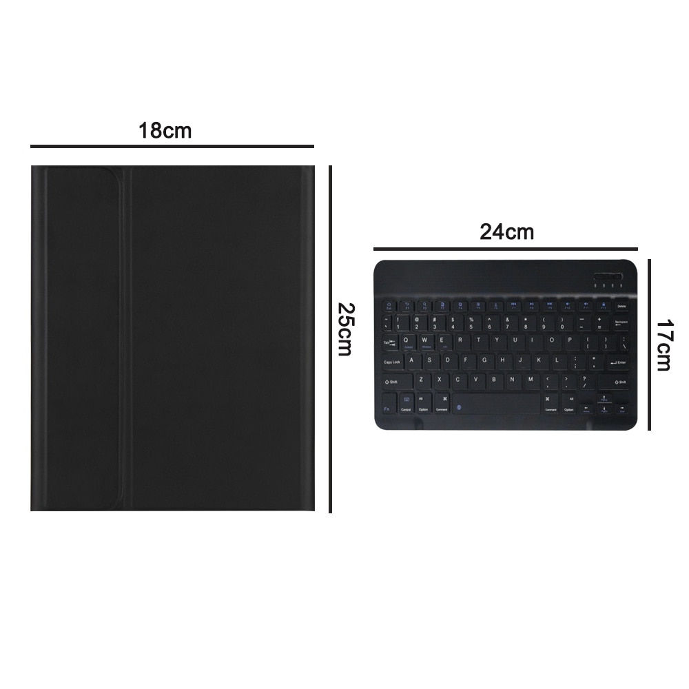 Husa cu tastatura pentru iPad Air 4, 10.9 inch, piele ecologica, negru