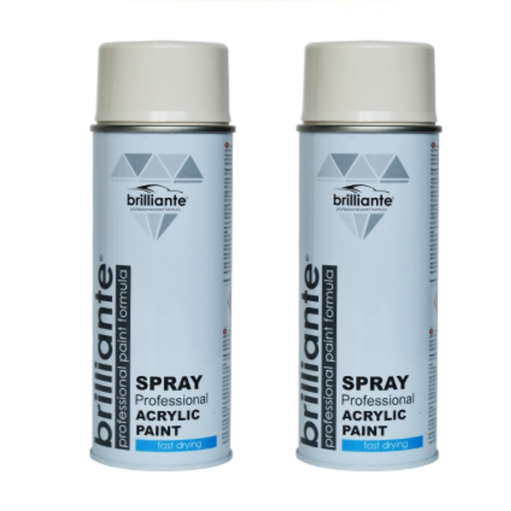 Csomag 2 x Spray Paint Brilliant White Cream RAL 9001 400 ml