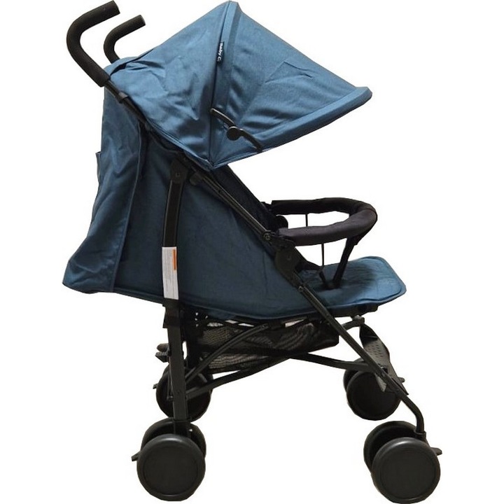 Carucior sport tip umbrela Baby Care™ PRO 818B, Spatar reglabil in 7 trepte, Pozitie somn, Amortizoare, Frana picior, Pliabil, Albastru Turquoise