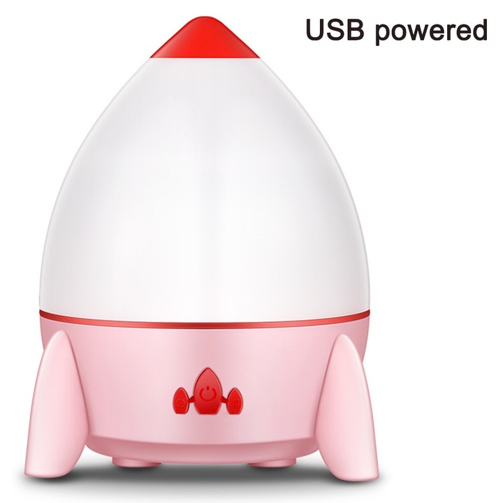 Lampa proiectoare de stele pentru copii, 5 filme incluse, 3 culori, 3 nivele de luminozitate, dimensiuni 13x13x12.7cm