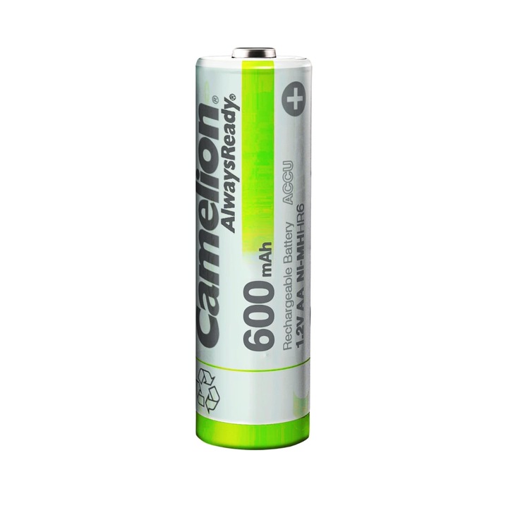 Acumulator Lampi Solare AA, HR6, 600 mAh, Ni-Mh, 1.2V, preincarcat, Camelion