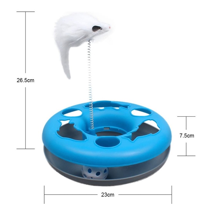 Интерактивна играчка за котки QttvbTna, PP, синя