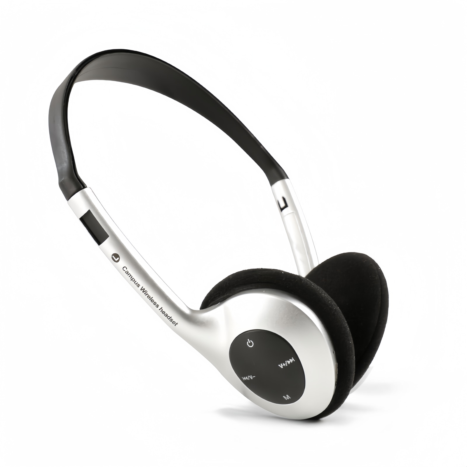 Casti Retro Casti Wireless, Retro, Bluetooth, Argintiu/Negru - eMAG.ro