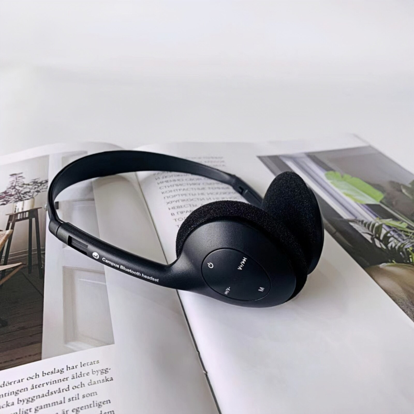 Casti Retro Casti Wireless, Retro, Bluetooth, Negru - eMAG.ro