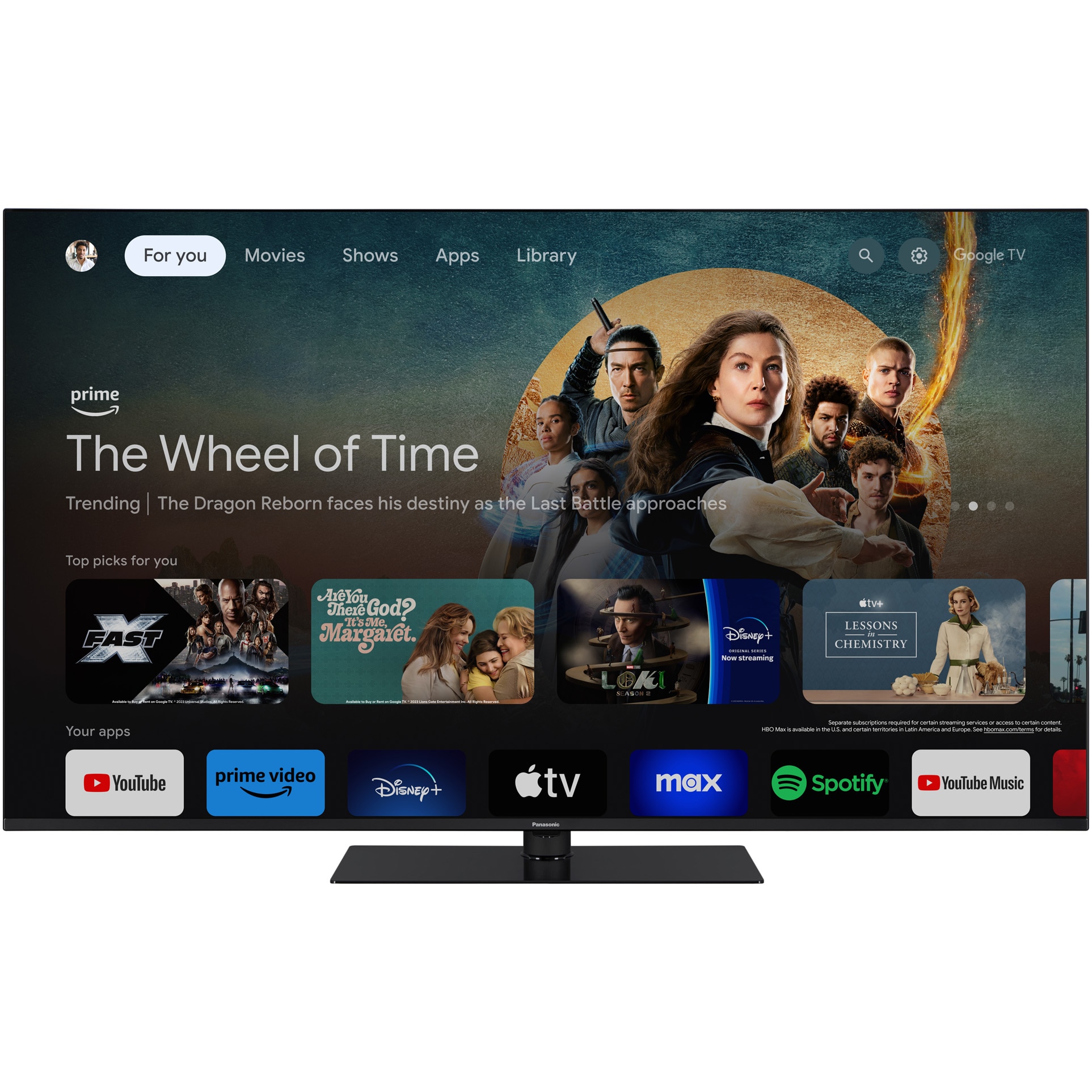 Televizor Panasonic LED TN-65W70AEZ, 164cm, Smart Google TV, 4K