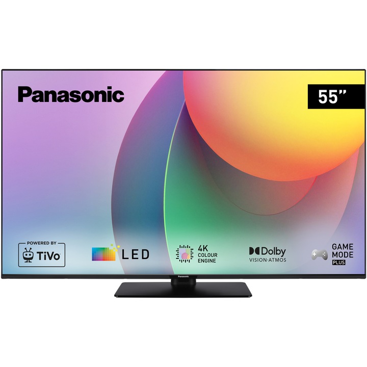 Телевизор Panasonic LED TB-55W60AEZ, 55" (139 см), Smart, 4K Ultra HD, Клас F (Модел 2024)
