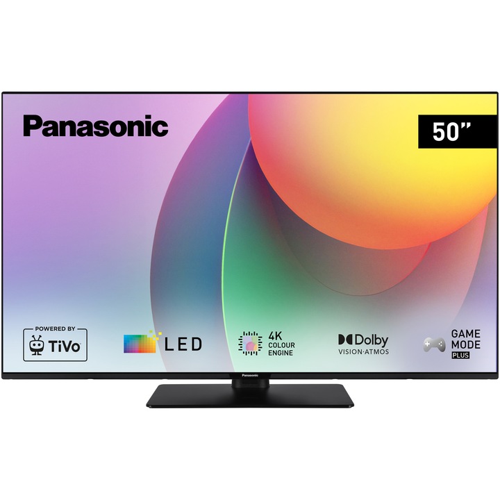Телевизор Panasonic LED TB-50W60AEZ, 50" (126 см), Smart, 4K Ultra HD, Клас F (Модел 2024)