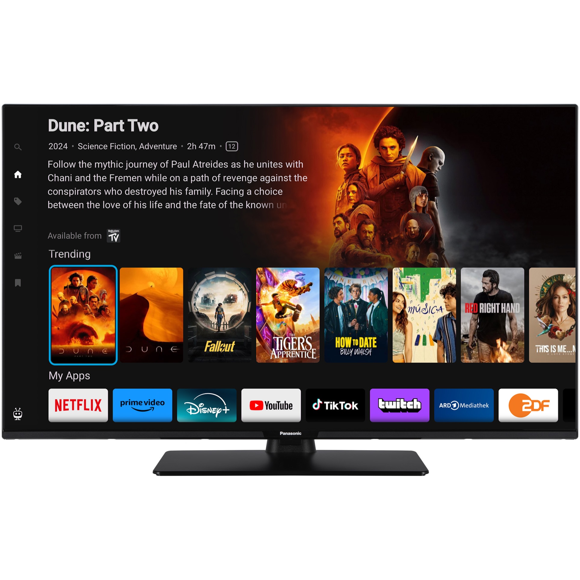 Televizor Panasonic LED TB-43W60AEZ, 108cm, Smart, 4K Ultra HD