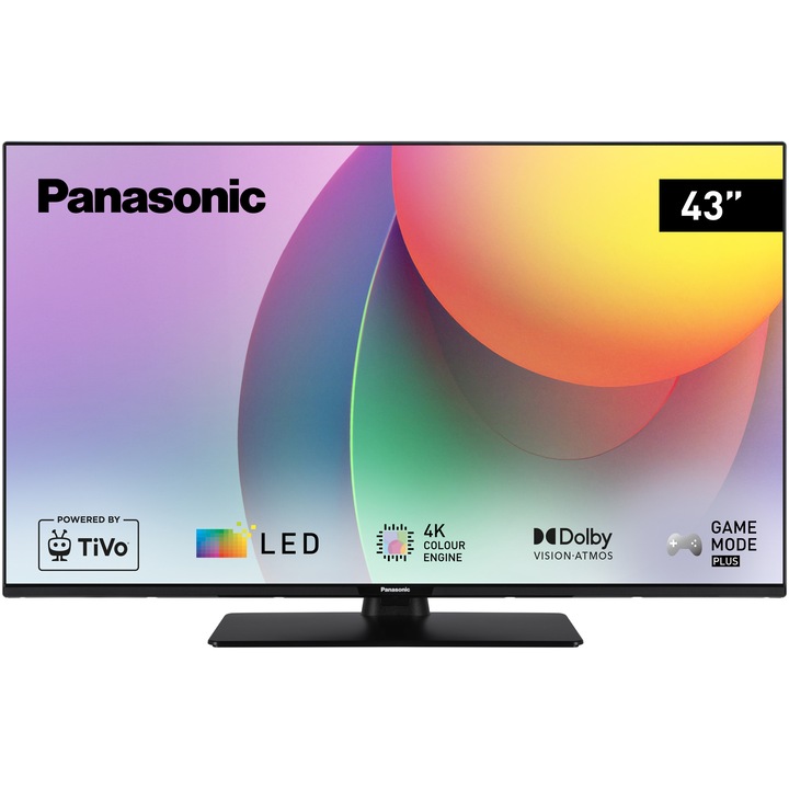 Телевизор Panasonic LED TB-43W60AEZ, 43" (108 см), Smart, 4K Ultra HD, Клас F (Модел 2024)