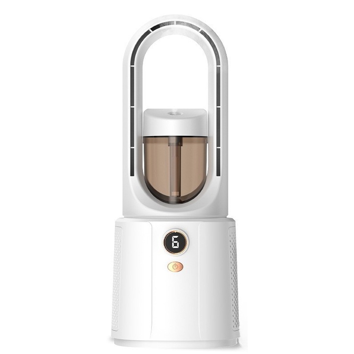 Elektromos ventilátor, támogatja a párásítási funkciót, keringés az egész házban, biztonságos légelvezetés lapát nélkül, éjszakai világítás, valós idejű sebességkijelzés, hosszú élettartam, csendes zajcsökkentés