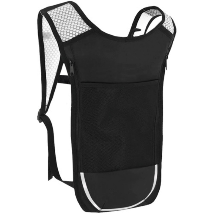 Rucsac pentru sport CLASStitude, rezervor apa 2 L, potrivit pentru ciclism, drumetie, compact, confortabil, material respirabil, 43 x 23 cm, Negru