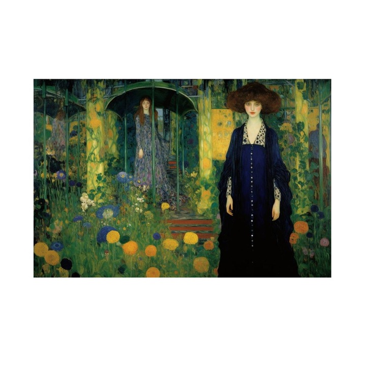 Tablou cu Portret Inflorit 90x60 cm