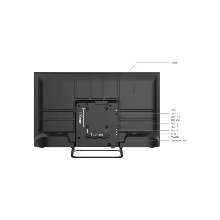 Televizor LED SmartTech 32HN01V, 80 cm, HD Ready, CI+, Negru