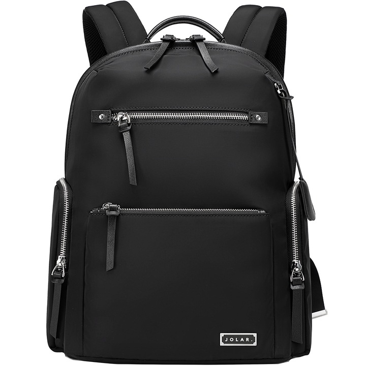 Ежедневна дамска раница водоустойчива с приставка за куфар JOLAR. GP023132BK Черен